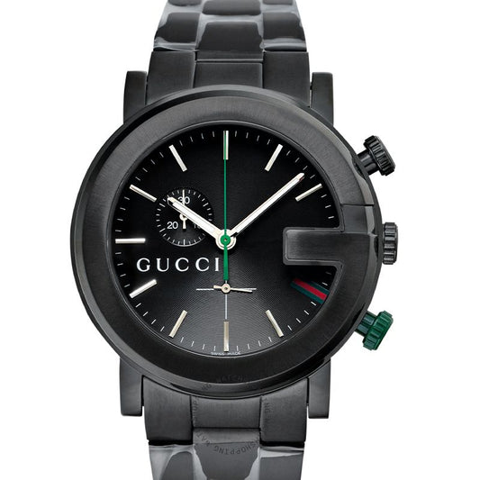 Gucci G Chrono Black Dial Quartz 44mm Watch For Men - YA101331