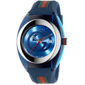 Gucci Sync XXL Quartz Blue Dial Blue Rubber Strap Watch For Men - YA137104