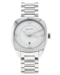 Gucci GG2570 Quartz White Dial Silver Steel Strap Watch For Women - YA142502