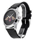 Gucci G Timeless Bee Motif Black Dial Black Leather Strap Watch For Women - YA1264067