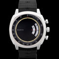 Gucci Grip Chronograph Quartz Black Dial Black Rubber Strap Watch For Men - YA157301