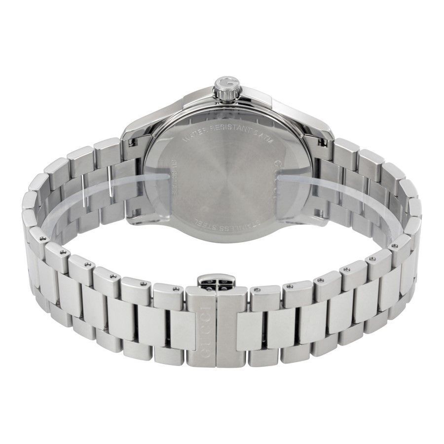 Gucci G Timeless 400 Quartz Black Dial Silver Steel Strap Unisex Watch - YA126457