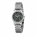 Gucci G Timeless Diamonds Mother of Pearl Black Dial Silver Mesh Bracelet Watch For Women - YA126507