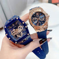 Guess Phoenix Multifunction Blue Dial Blue Rubber Strap Watch for Men - GW0203G7