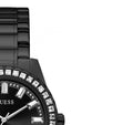 Guess Sparkler Diamonds Black Dial Black Steel Strap Watch for Women - GW0111L4