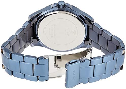 Guess Sunrise Multifunction Blue Dial Blue Steel Strap Watch for Women - W0448L10