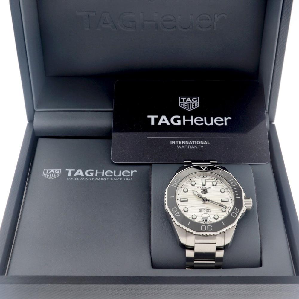 Tag Heuer Aquaracer Professional 300 Automatic White Dial Silver Steel Strap Watch for Men - WBP231C.BA0626