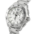 Tag Heuer Aquaracer Professional 200 Date White Dial Silver Steel Strap Watch for Men - CBP1111.BA0627