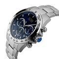 Hugo Boss Hero Sport Chronograph Blue Dial Silver Steel Strap Watch for Men - 1513755