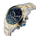 Hugo Boss Hero Blue Dial Two Tone Steel Strap Watch for Men - 1513767