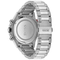 Hugo Boss Supernova Chronograph Black Dial Silver Steel Strap Watch for Men - 1513359