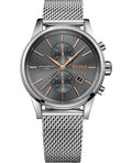 Hugo Boss Jet Chronograph Grey Dial Silver Mesh Bracelet Watch for Men - 1513440