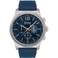 Hugo Boss Professional Blue Chronograph Dial Blue Silicone Strap Watch for Men - 1513526