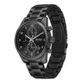 Hugo Boss Skymaster Chronograph Black Dial Black Steel Strap Watch for Men - 1513785