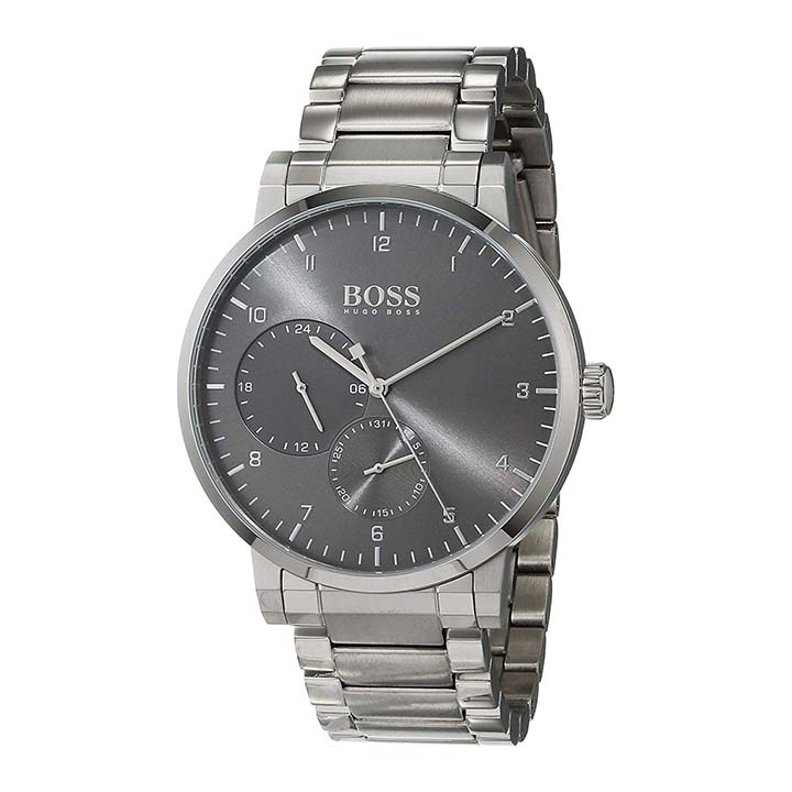 Hugo Boss Attitude Green Dial Green Steel Strap Watch for Men - 1513610