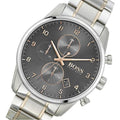 Hugo Boss Skymaster Chronograph Grey Dial Two Tone Steel Strap Watch for Men - 1513789