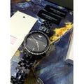 Emporio Armani Ceramica Black Dial with Crystals Black Ceramic Strap Watch For Women - AR1478