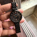 Fossil Jacqueline Black Dial Black Mesh Bracelet Watch for Women - ES3614