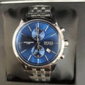 Hugo Boss Jet Chronograph Blue Dial Silver Steel Strap Watch for Men - 1513384