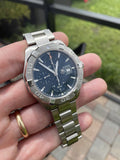 Tag Heuer Aquaracer Automatic Chronograph Blue Dial Silver Steel Strap Watch for Men - CAY2112.BA0927