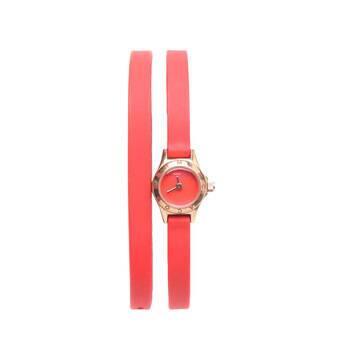 Marc Jacobs Blade Red Dial Red Leather Strap Watch for Women - MBM1343