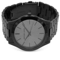 Michael Kors Slim Runway Black Dial Black Steel Strap Watch for Men - MK8507