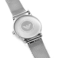 Emporio Armani Luigi Quartz Grey Dial Silver Mesh Bracelet Watch For Men - AR11069