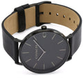 Coach Charles Black Dial Black Leather Strap Watch for Men - 14602434