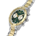 Hugo Boss Santiago Chronograph Green Dial Two Tone Steel Strap Watch for Men - 1513872