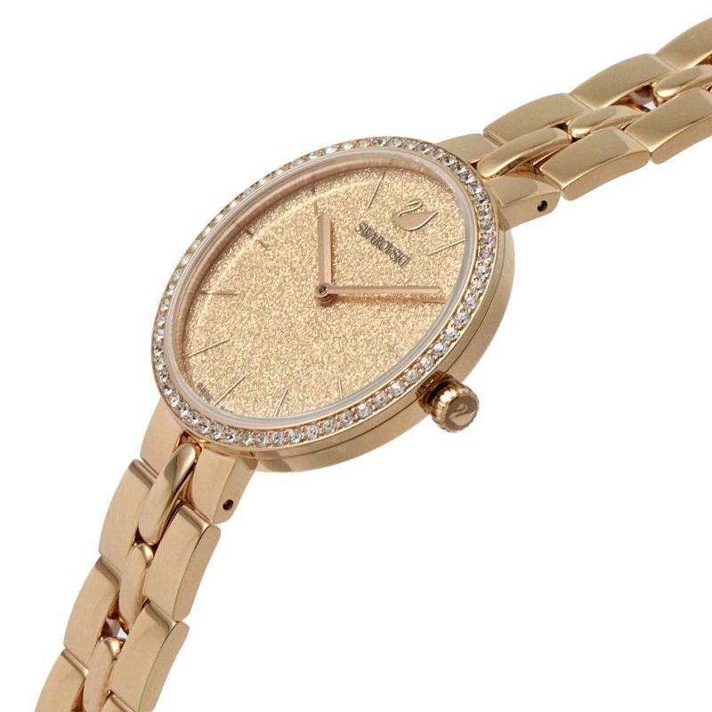 Swarovski Cosmopolitan Diamond Powder Gold Dial Rose Gold Steel Strap Watch for Women - 5517800