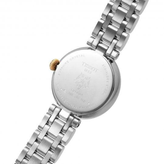 Tissot Bellissima Lady Small 26mm Mother of Pearl Dial Two Tone Stainless Steel Strap Watch For Women - T126.010.22.013.01