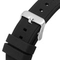 Guess Third Grear Multi Function Black Dial Black Rubber Strap Watch for Men- GW0334G1