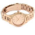 Michael Kors Slim Runway Rose Gold Dial Steel Strap Watch for Women - MK3513