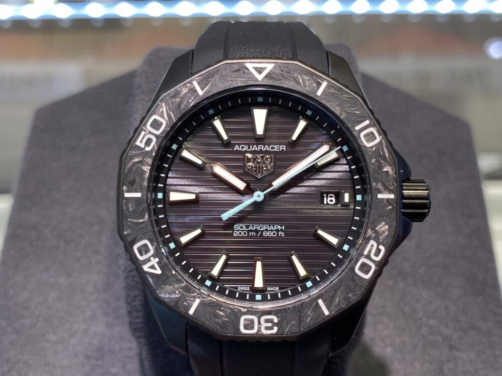 Tag Heuer Aquaracer Professional 200 Solargraph Quartz Black Dial Black Rubber Strap Watch for Men - WBP1112.FT6199