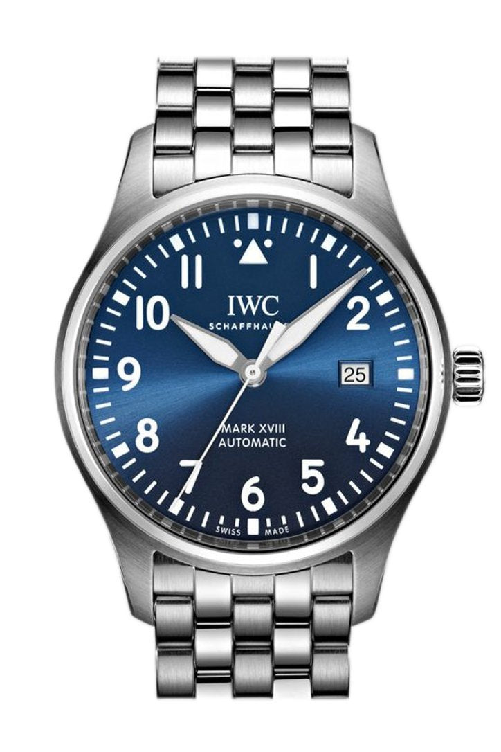 IWC Le Petit Prince XVIII Edition Blue Dial Silver Steel Strap Watch for Men - IW327014