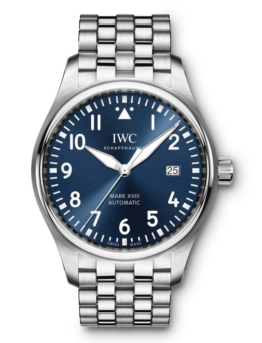 IWC Le Petit Prince XVIII Edition Blue Dial Silver Steel Strap Watch for Men - IW327014