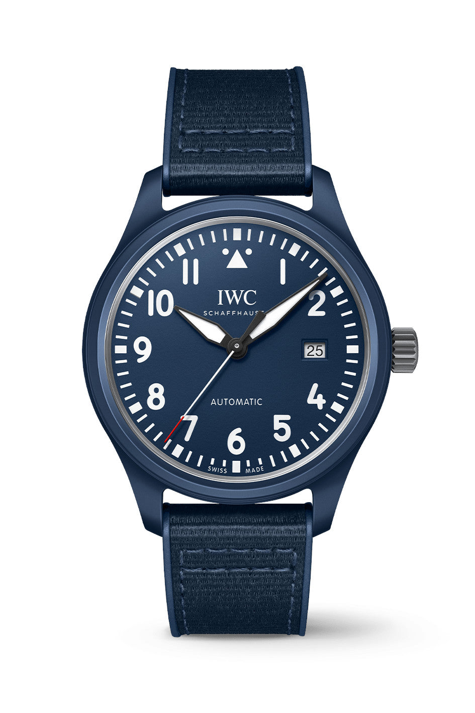 IWC Pilot’s Watch Automatic "Laureus Sport for Good" Edition Blue Dial Blue Nylon Strap Watch for Men - IW328101