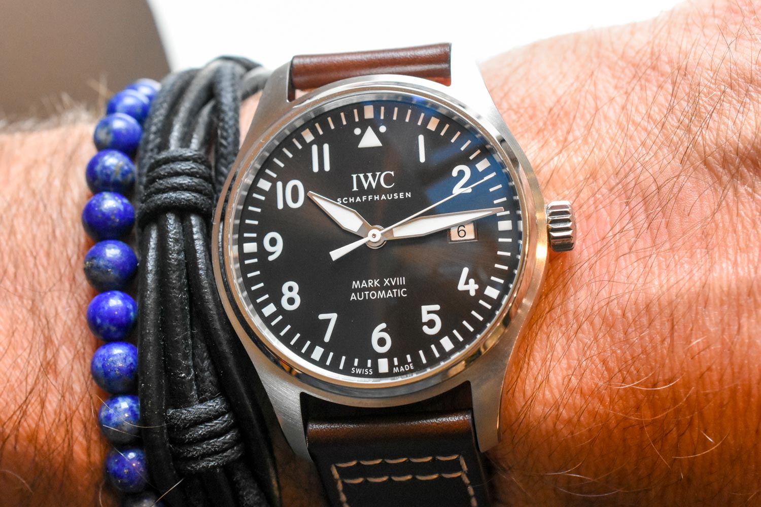 IWC Pilot's Watch Mark XVII Edition "Antoine De Saint Exupery" Brown Dial Brown Leather Strap Watch for Men - IW327003