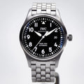 IWC Pilot’s Watch Mark XVIII Black Dial Silver Steel Strap Watch for Men - IW327015