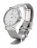 IWC Portofino Automatic White Dial Silver Mesh Bracelet Watch for Men - IW356505