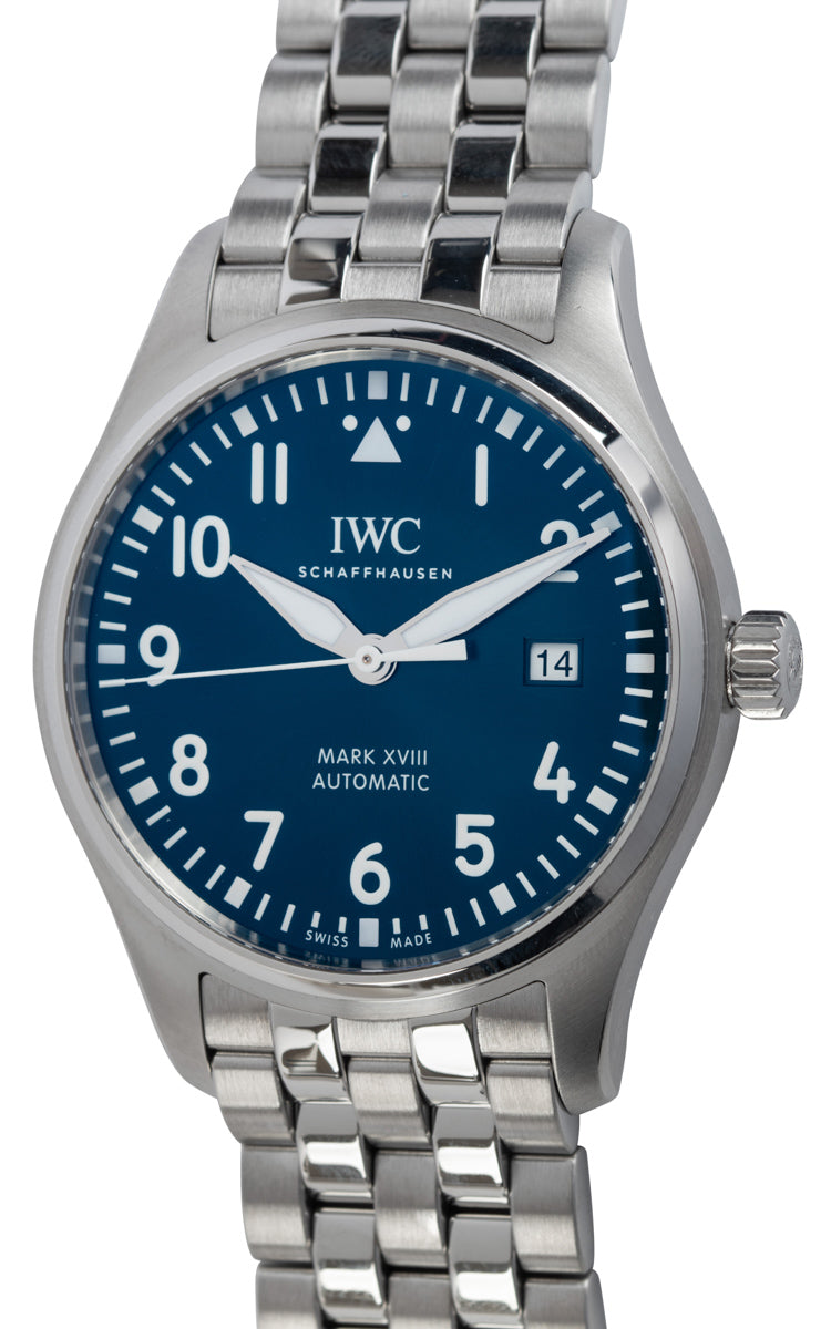 IWC Le Petit Prince XVIII Edition Blue Dial Silver Steel Strap Watch for Men - IW327014