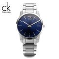 Calvin Klein City Blue Dial Silver Steel Strap Watch for Men - K2G2114N