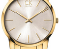 Calvin Klein City Silver Dial Gold Steel Strap Watch for Men - K2G21546