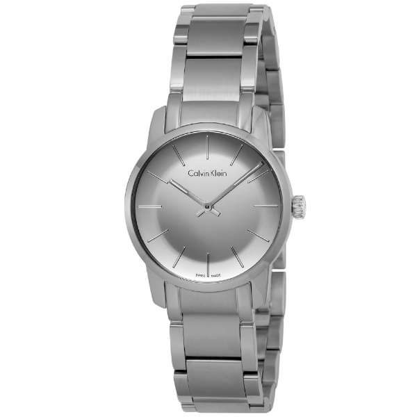 Calvin Klein City Silver Dial Silver Steel Strap Watch for Women - K2G23148