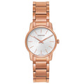 Calvin Klein City Mother of Pearl White Dial Rose Gold Steel Strap Watch for Women - K2G23646