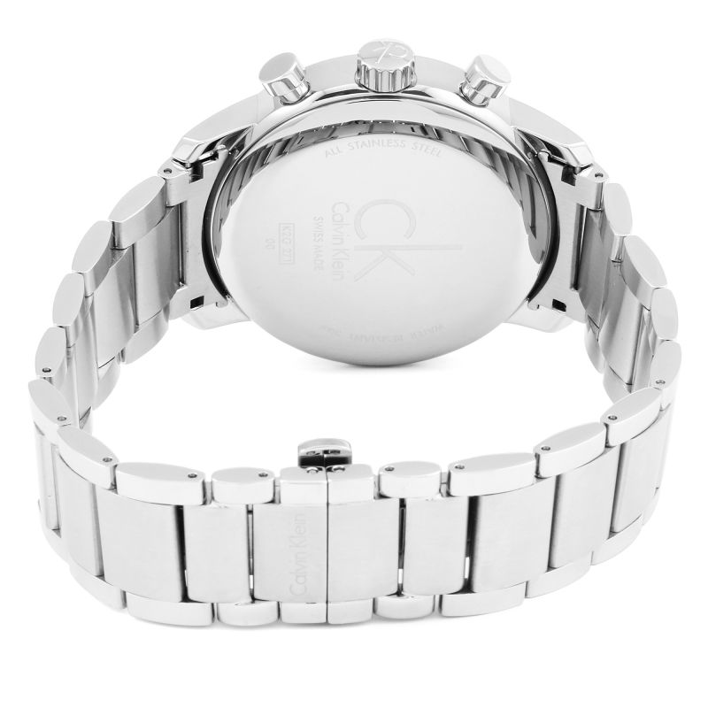 Calvin Klein City White Dial Silver Steel Strap Watch for Men - K2G27146