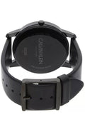 Calvin Klein City Quartz Black Dial Black Leather Strap Watch for Men - K2G2G4CX