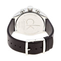 Calvin Klein Masculine Chronograph Black Dial Black Leather Strap Watch for Men - K2H27102