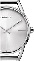 Calvin Klein Stately White Dial Silver Steel Strap Watch for Women - K3G23126