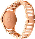 Calvin Klein Stately White Dial Gold Steel Strap Watch for Women - K3G2362W